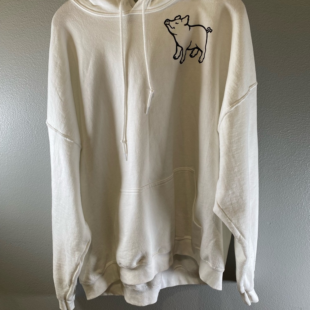 Gildan Heavy Blend White Hoodie